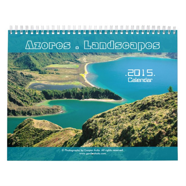 Calendario de Azores Paisajes Fotografía 2015 (Tapa)