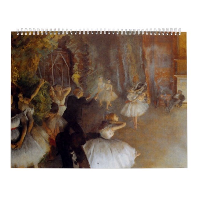 Calendario de bailarinas de ballet Degas (Tapa)