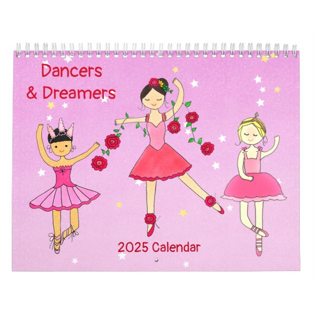 Calendario de bailarinas y soñadores 2025 (Tapa)