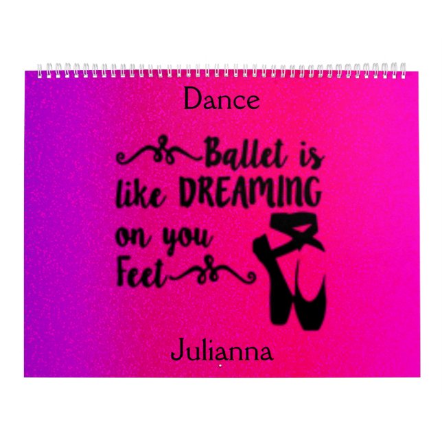 Calendario de baile (Tapa)