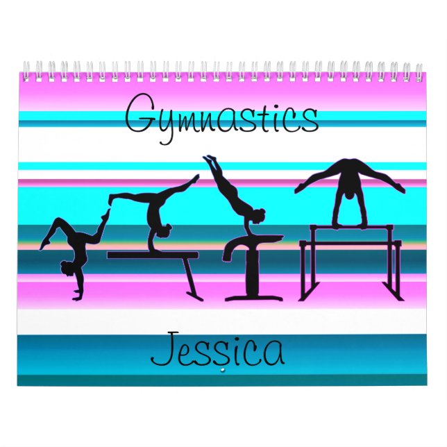 Calendario de bandas de pastel de gimnasia (Tapa)