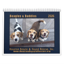 Calendario de Beagles y Amigos 2026
