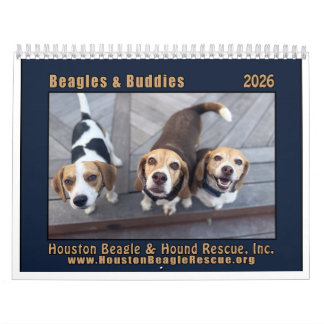 Calendario de Beagles y Amigos 2026