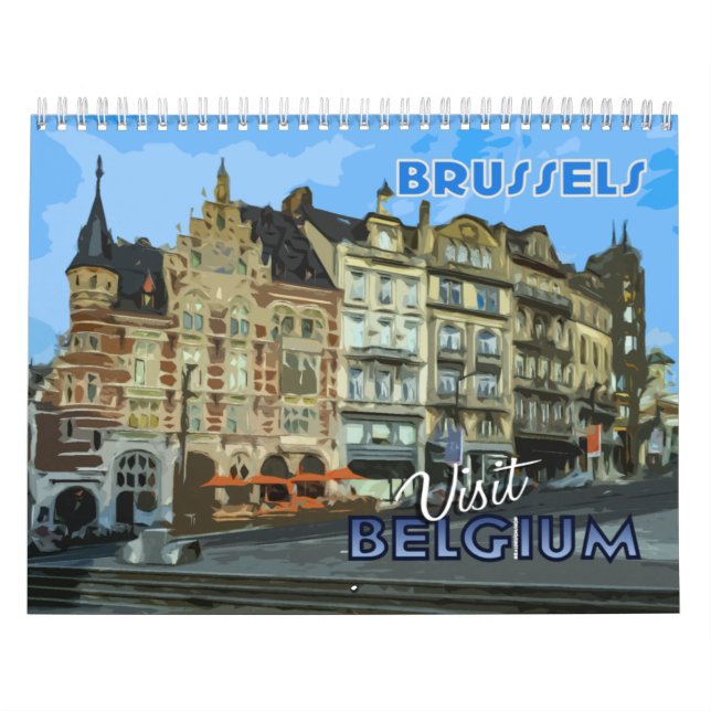 Calendario de Bélgica 2023 de serie Visita... (Tapa)