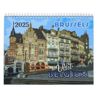 Calendario de Bélgica 2025 de serie Visita...