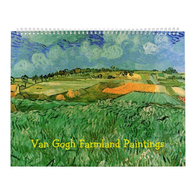 Calendario de Bellas Artes de Van Gogh Farmland (Tapa)