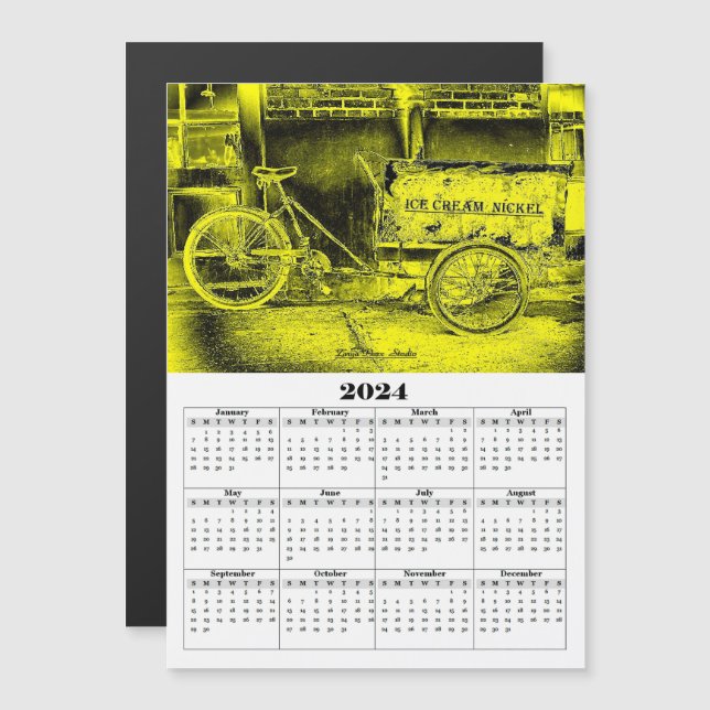 Calendario de Bicicleta Bywater 2024 (Anverso/Reverso)