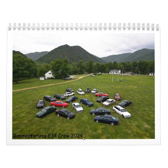 Calendario de Bimmerforum E34 Crew 2024 (Tapa)