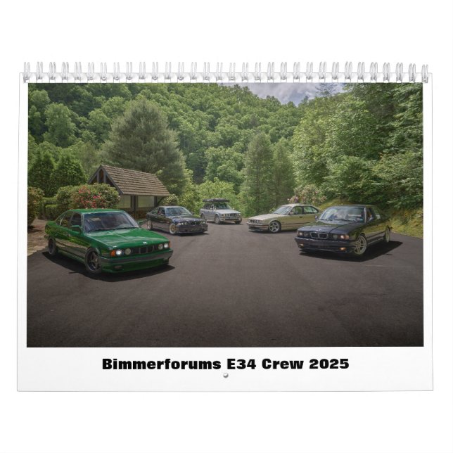 Calendario de Bimmerforum E34 Crew 2025 (Tapa)