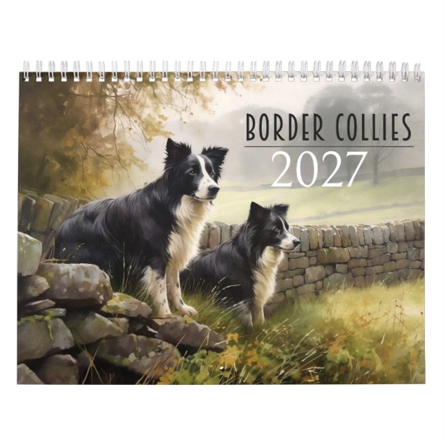 Calendario de Border Collies 2027 (Tapa)