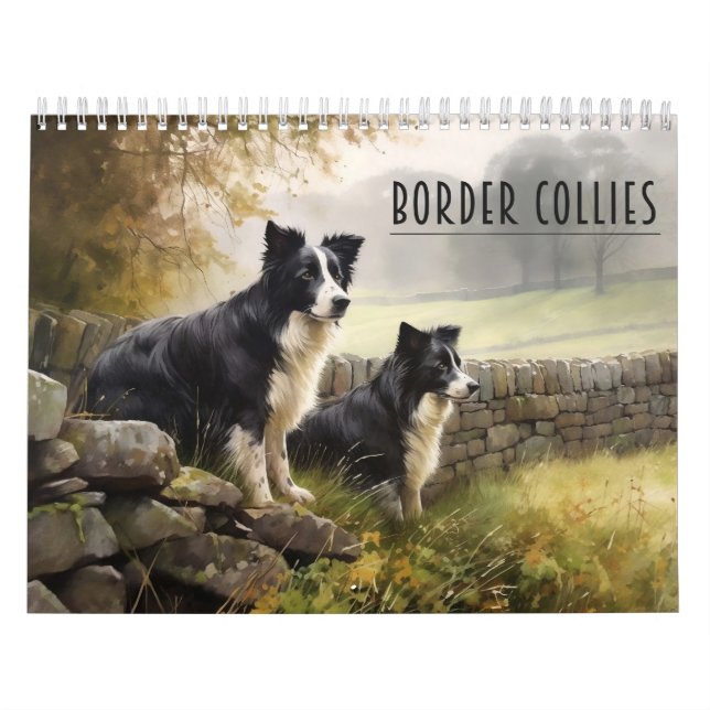 Calendario de Border Collies, cualquier año (Tapa)