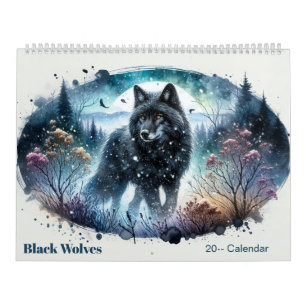 Calendario de Bosque del Norte Nevado de Lobos Neg