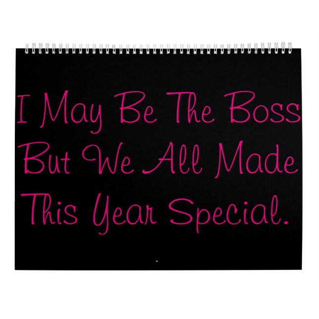 Calendario de Boss (Reverso)