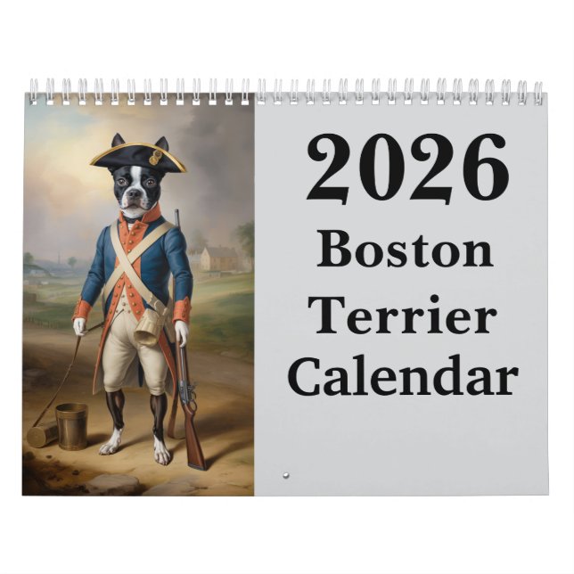 Calendario de Boston Terrier (Tapa)