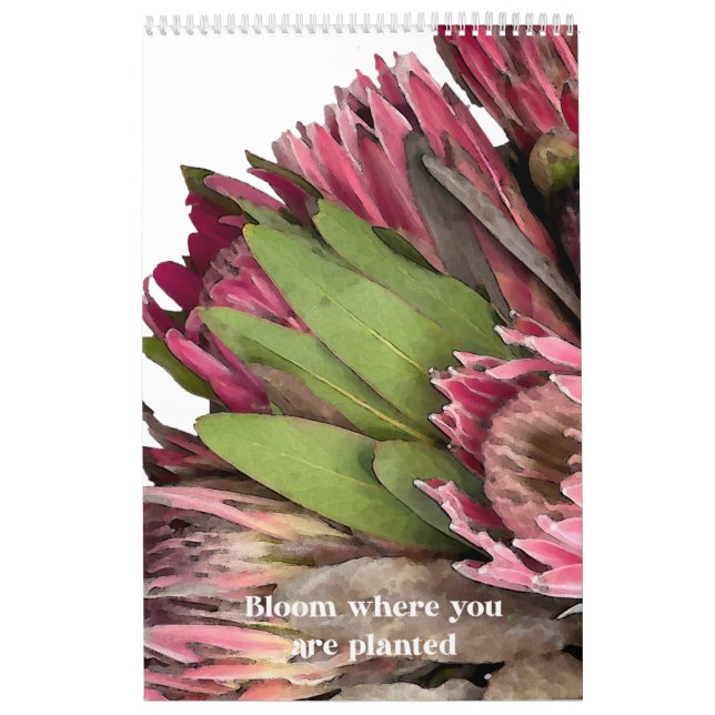 Calendario de Bouquet Protea (Tapa)