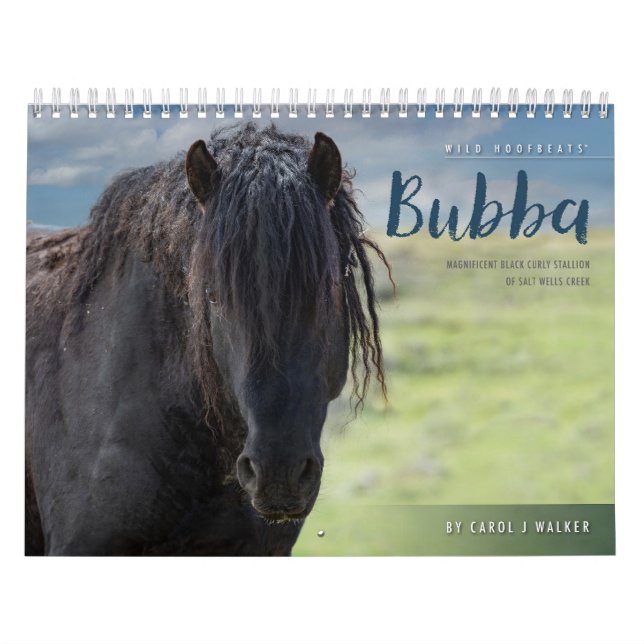 Calendario de Bubba de Caballo Salvaje (Tapa)
