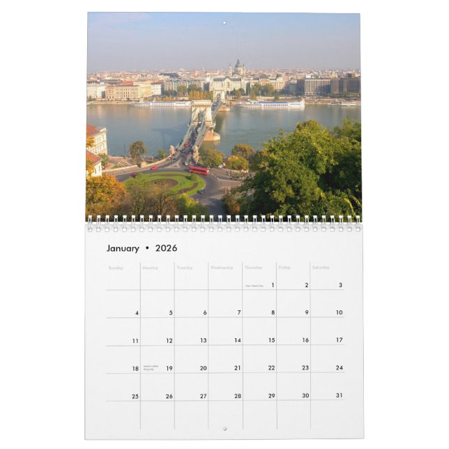 Calendario de Budapest, Hungría 2013 (Jan 2026)
