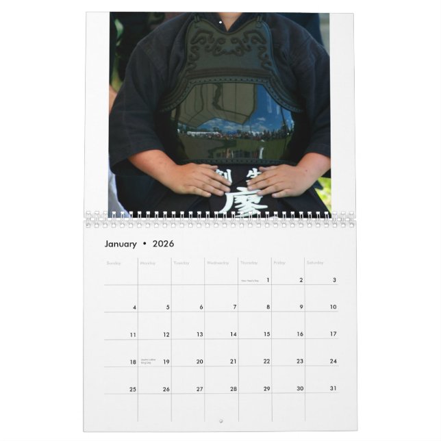 Calendario de Budokai de 2011 corchos (Jan 2026)