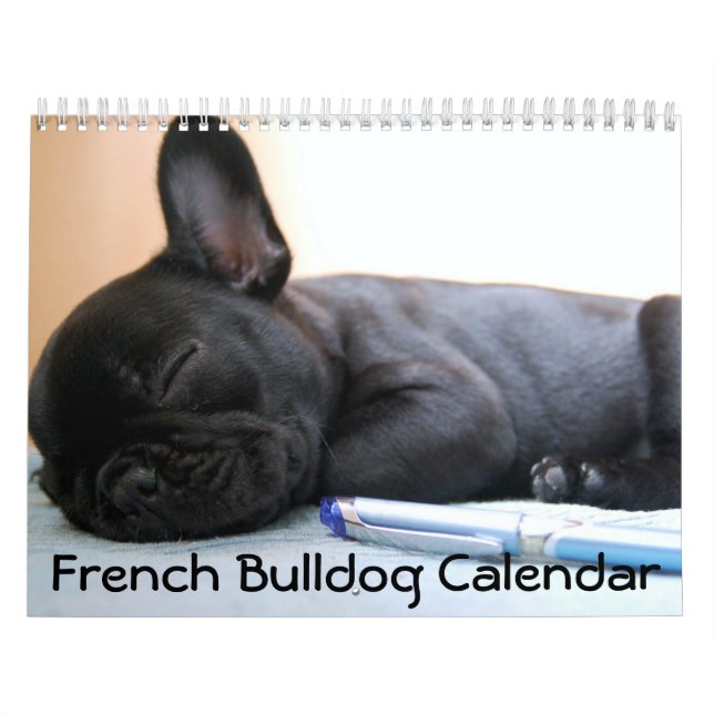 Calendario de Bulldog francés 2016 personalizado (Tapa)