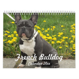 Calendario de Bulldog francés 2024 Añadir tus foto