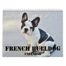 Calendario de Bulldog francés 2026 con tus fotos