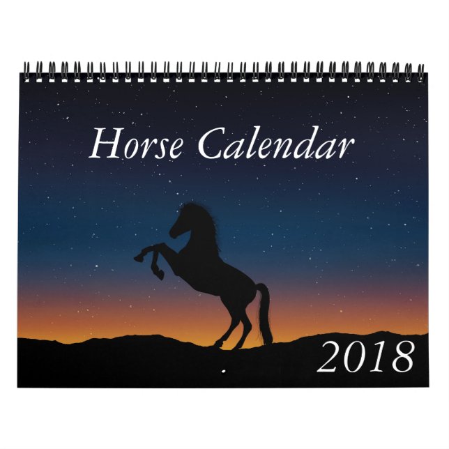 Calendario de caballos 2018 (Tapa)