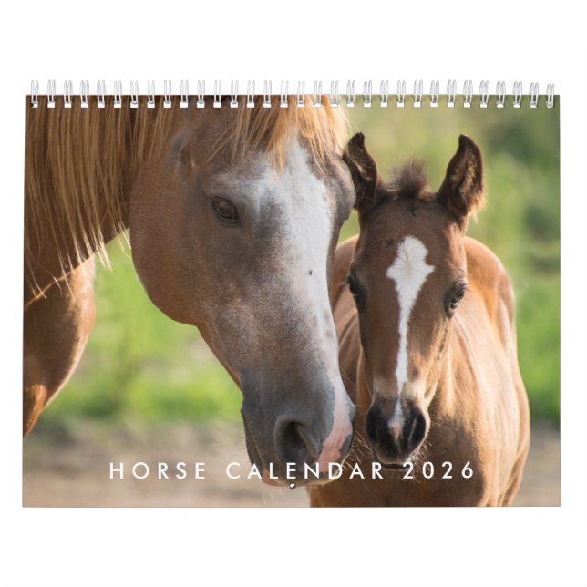 Calendario de caballos 2026 con fotos (Tapa)
