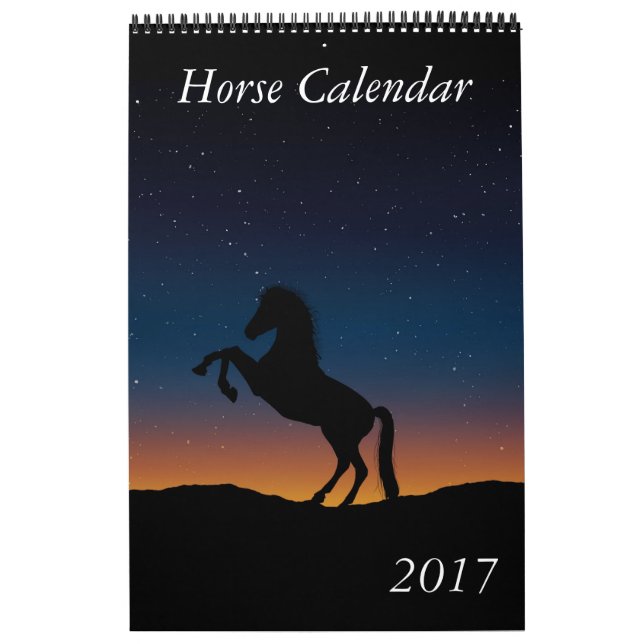 Calendario de caballos de 2017 (Tapa)