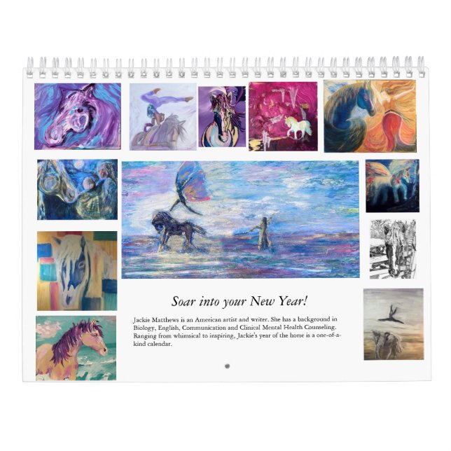 Calendario de caballos de Jackie Matthews (Reverso)