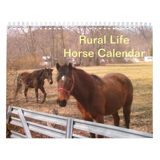 Calendario de Caballos de Vida Rural (Tapa)