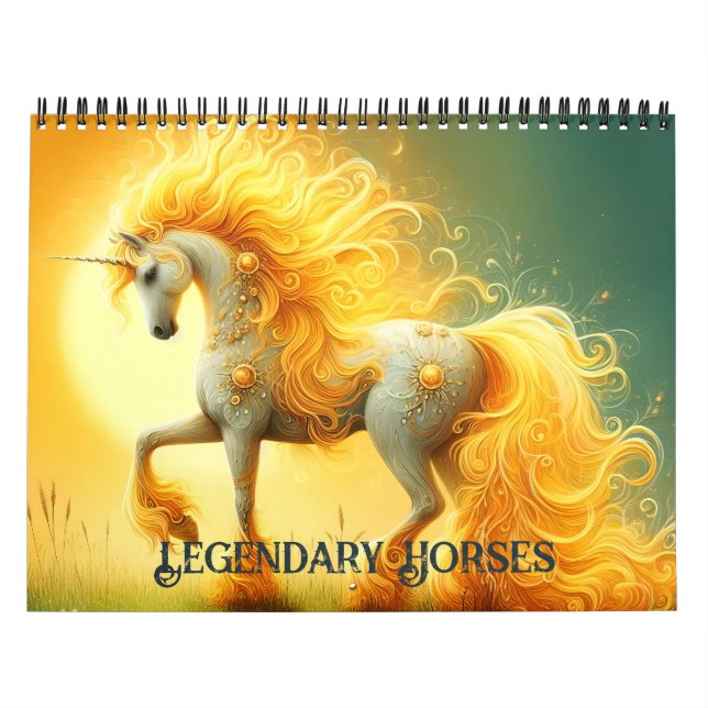 Calendario de caballos legendarios (Tapa)