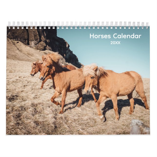 Calendario de caballos salvajes (Tapa)