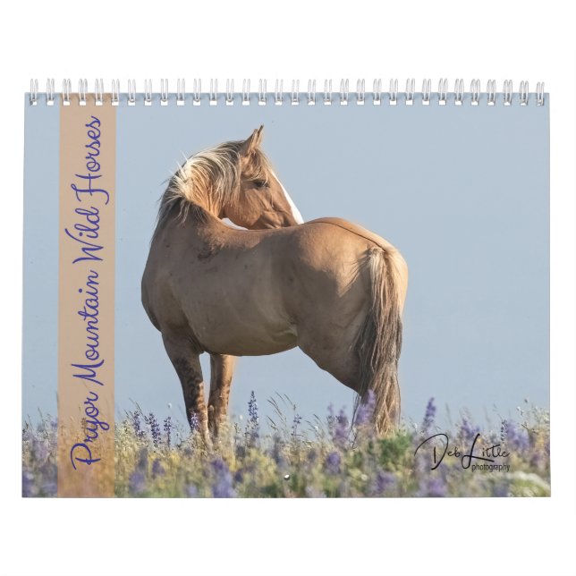 Calendario de Caballos Salvajes de la Montaña Pryo (Tapa)