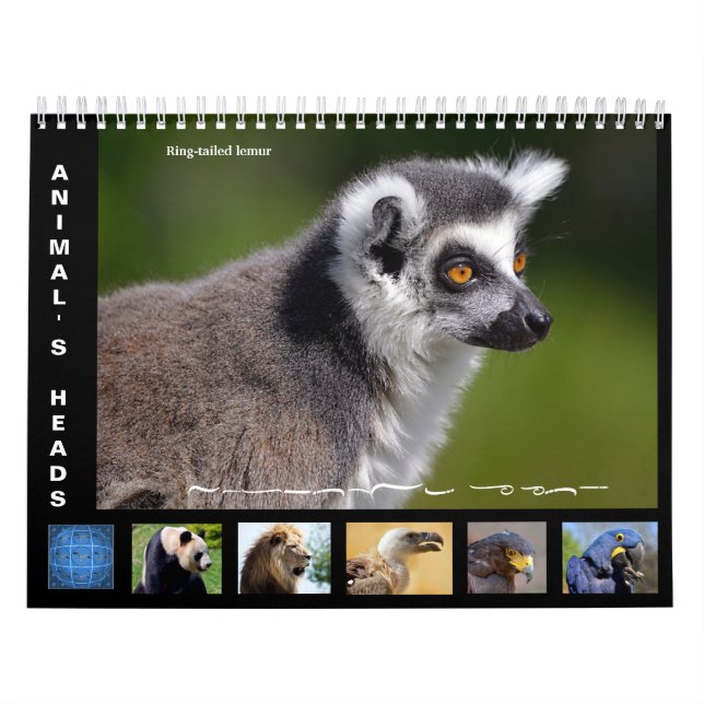 Calendario de cabezas de animales 2025 (Tapa)