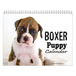 Calendario de cachorros de boxeador