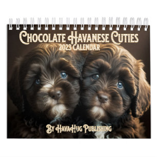 Calendario de cachorros de chocolate Havanés 2023 