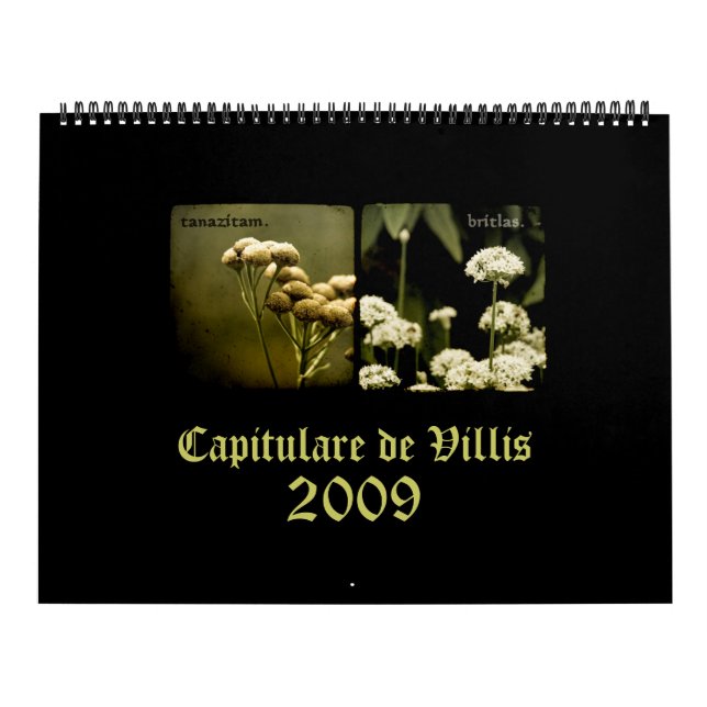 Calendario de Capitulare de Villis 2009 (Tapa)