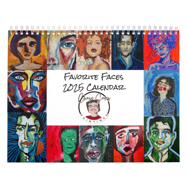 Calendario de caras favoritas 2025 (Tapa)