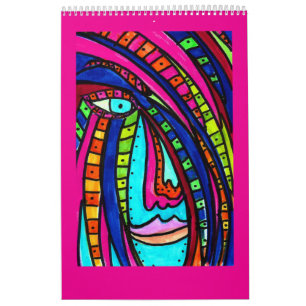 Calendario de Caras y Cabello Coloridos
