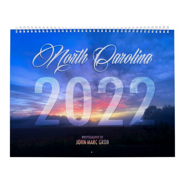 Calendario de Carolina del Norte de 2022 (Tapa)