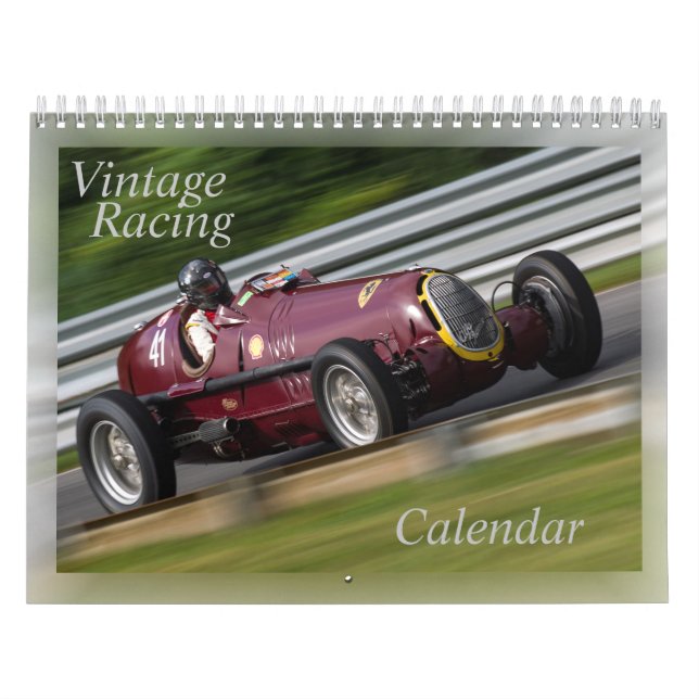 Calendario de Carreras de vintage (Tapa)