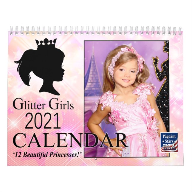 Calendario de Chicas de purpurinas 2021 (Tapa)