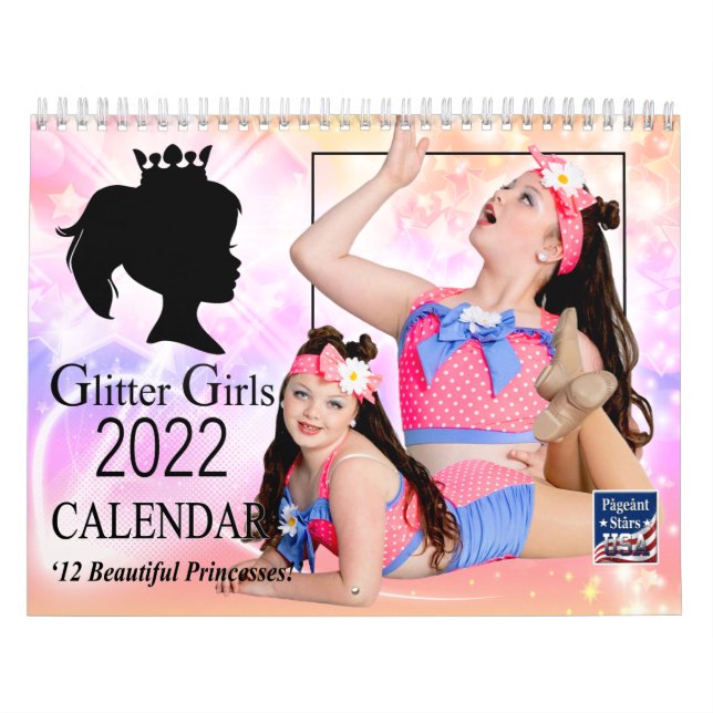 Calendario de Chicas de purpurinas 2022 (Tapa)