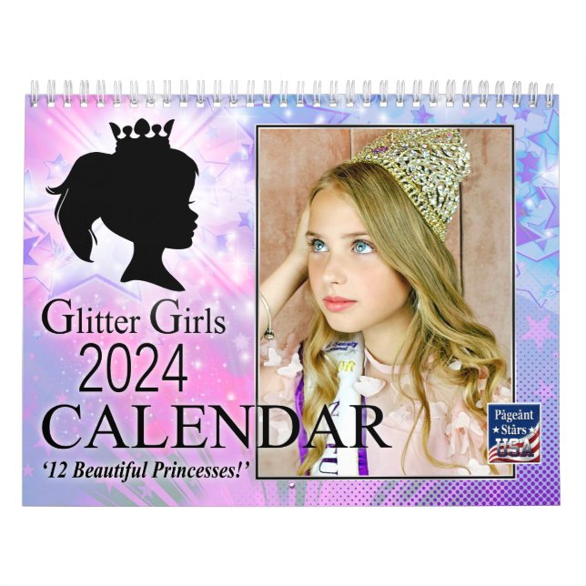 Calendario de Chicas de purpurinas 2024 (Tapa)