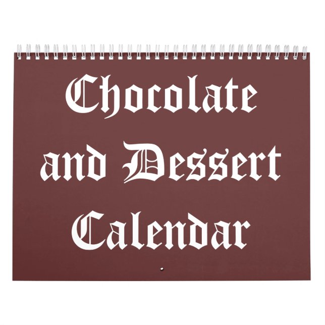 Calendario de chocolate y postre 20XX (Tapa)
