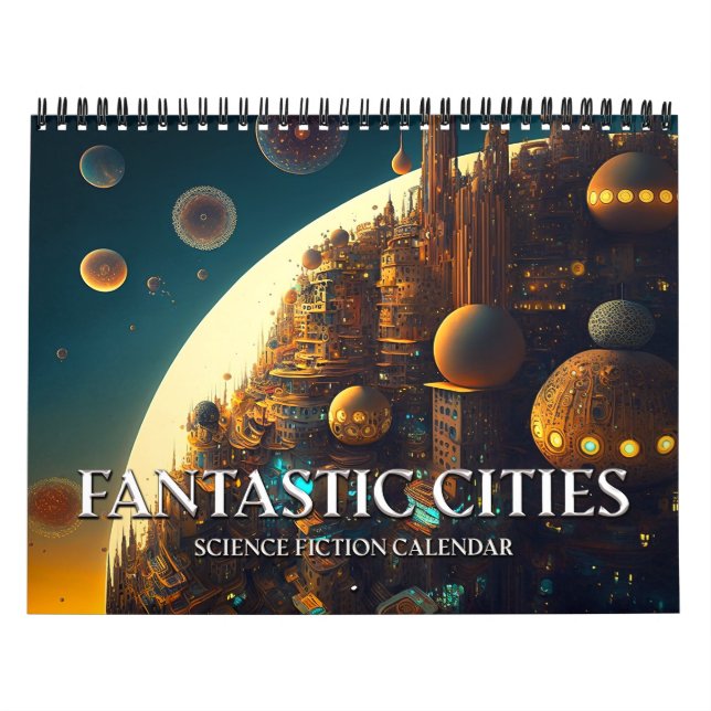 Calendario de ciencia ficción de ciudades fantásti (Tapa)