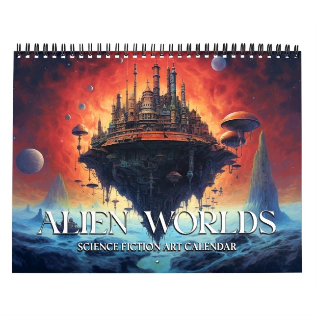 Calendario de ciencia ficción de paisajes extranje (Tapa)