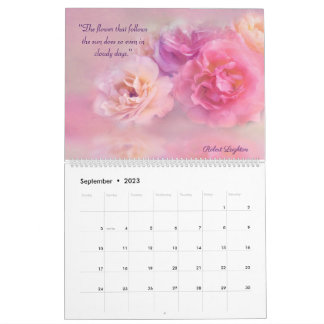 Calendario de citas de amor floral 2023