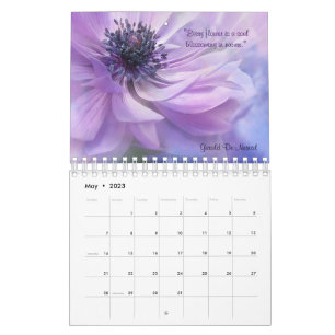 Calendario de citas de amor floral 2023