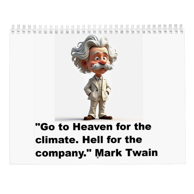 Calendario de citas de Mark Twain (Reverso)